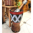 Pilão de Madeira Etnia Mehinako