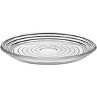 Pilar Centro Mesa Decorativo Enfeite 3x31x31cm Vidro Transpar