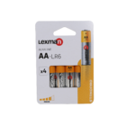 Pilha AA Alcalina Lexman 4 unidades
