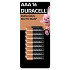 Pilha AAA Alcalina Duracell 16 Unidades
