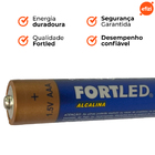Pilha Alcalina AAA 12 Unidades Fortled