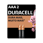 Pilha Alcalina AAA 2 Unidades Duracell