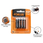 Pilha Alcalina Foxlux Palito Aaa Kit 16 Un
