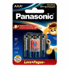 Pilha Alcalina Premium Panasonic Aaa Palito Cartela C/6 Lr03e