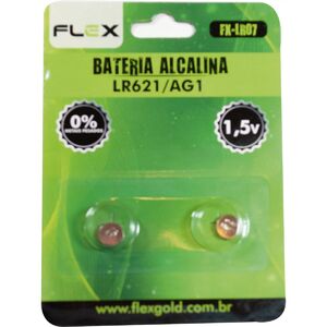 Pilha Bateria Lr 621 Ag1 Alcalina Cartela C/ 2 Unid Flex | Leroy Merlin