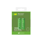 Pilha Recarregavel Aa De 1300 Mah: Blister Com 2 Pilhas Aa Gp