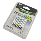 Pilha Recarregavel Aaa 2700 Cartela Palito  Kit 4 Unidades Co