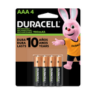 Pilha Recarregável AAA Duracell 4 Unidades