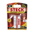 Pilha Steck Bateria Alcalina 9v Blister