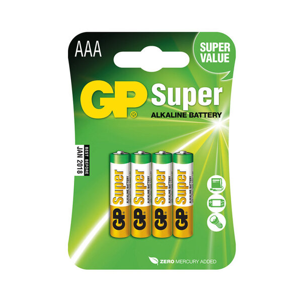 Pilha Super Alcalina Aaa 1.5vblst4 24a-c4