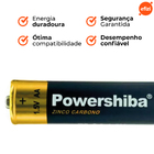 Pilha Zinco Carvão Aa  4 Unidades Powershiba