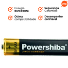 Pilha Zinco Carvão Aaa 40 Unidades Powershiba