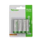 Pilhas Recarregáveis Pequena Aa 2700mah Cartela 4 Peças