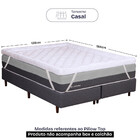 Pillow Top Casal 1000g Fibras Siliconadas Extra Macio 138x188