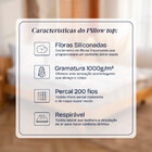 Pillow Top Casal 1000g Fibras Siliconadas Extra Macio 138x188