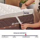 Pillow Top Casal Espuma D33 Hipoalergênico  138x188x5cm BF Co