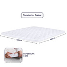 Pillow Top Casal Espuma D33 Hipoalergênico  138x188x5cm BF Co