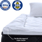 Pillow Top Casal Extra Macio Toque De Pluma Em Fibra Silicona