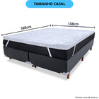 Pillow Top Casal Extra Macio Toque De Pluma Em Fibra Silicona