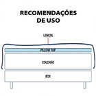 Pillow Top De Espuma Soft D40 Com Capa Percal E Zíper King Bf