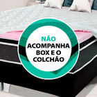 Pillow Top Espuma Soft D40 Com Capa Percal Zíper Queen Size B