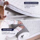 Pillow Top King Espuma D33 Hipoalergênico  193x203x5cm BF Col