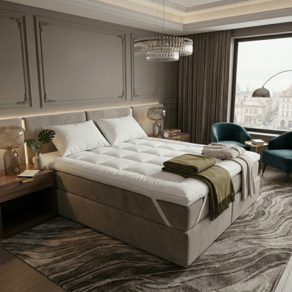 Pillow Top King Super Volumosa 1.000 Gramas/m² De Fibra Silic