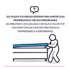 Pillow Top King Viscoelástico Espuma da NASA 193x203x4cm BF C