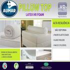 Pillow Top Látex Hr Foam Solteiro 88 X 1,88 X 7cm Aumar