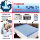 Pillow Top Magnético + Infravermelho Viscoelástico Gel King