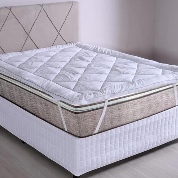 Pillow Top Nobre Tessi Toque Plumas + Conforto King Luxuoso Leroy Merlin