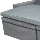 Pillow Top Para Sofá Reclinável 10cm 1200g/m² 180x90cm Cinza