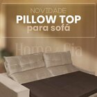 Pillow Top Para Sofá Reclinável 10cm 1200g/m² 220x100cm Areia