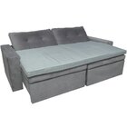 Pillow Top Para Sofá Reclinável 10cm 1200g/m² 220x100cm Cinza