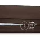 Pillow Top Para Sofá Reclinável 10cm 1200g/m² 220x100cm Cinza