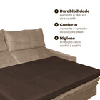 Pillow Top Para Sofá Retrátil E Reclinável Fibras Macias Almo