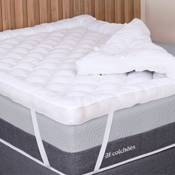 Pillow Top Queen 1000g  Fibras Siliconadas Extra Macio 158x19