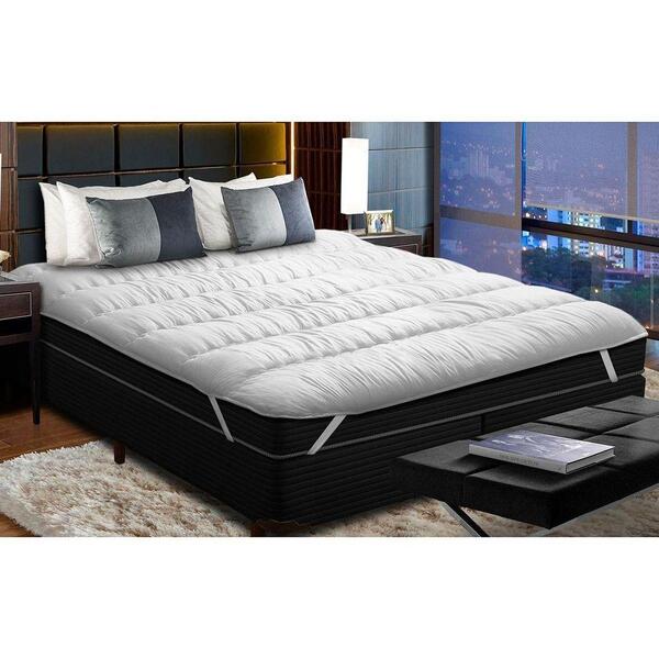 Pillow Top Queen Cloud 158x198cm Poliéster Branco Pilow