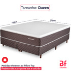 Pillow Top Queen Espuma Hiper Soft Hipoalergênico 158x198cm B