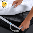 Pillow Top Queen Extra Macio Toque De Pluma Em Fibra Silicona