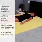 Pillow Top Queen Massageador Casca De Ovo Espuma D23 158x198x