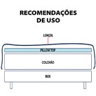 Pillow Top Queen Massageador Casca De Ovo Espuma D23 158x198x