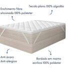 Pillow Top Queen Ortobom 200 Fios Percal 100% Algodão Hipoalé