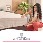 Pillow Top Solteirão de Espuma D20 Percal 180 Fios Algodão Hi