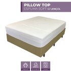 Pillow Top Solteiro Espuma Soft 5cm Capa Removível 88x188cm B