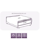 Pillow Top Solteiro King 200 Fios Premium 10cm 1200g/m² 100x2