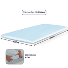 Pillow Top Solteiro Viscoelástico Espuma da NASA 88x188x4cm B
