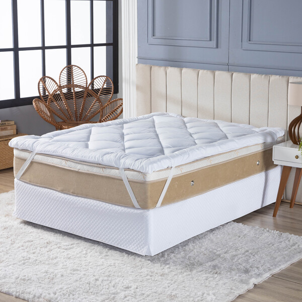 Pillow Top Toque De Pluma Casal 650g/m² 5cm Espessura