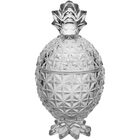 Pina Potiche Bomboniere 21x11x11cm Vidro Transparente Abacaxi