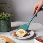 Pinça Ou Pegador De Silicone E Aço - 30 Cm  Verde Escuro